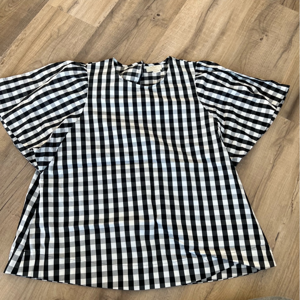Excellent condition! Kate Spade Picnic Flutter Sleeve Blouse Top Size Medium
